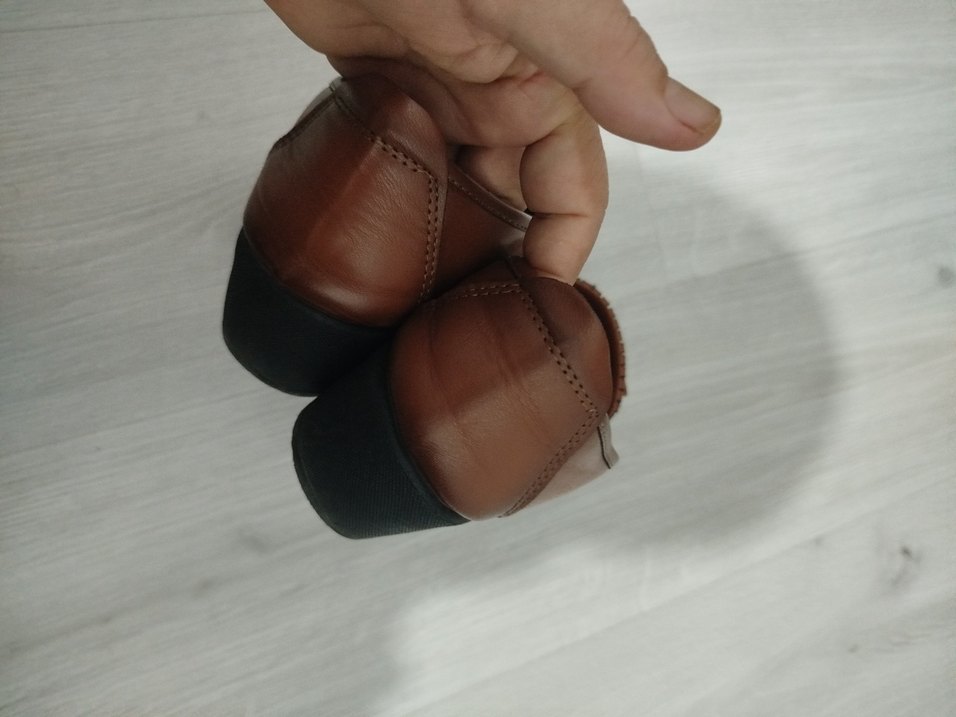 Bej Parlak Kadın Günlük Topuklu Ayakkabı - Görsel 5