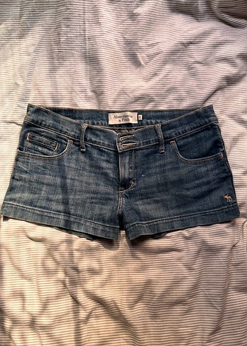 Abercrombie & Fitch Koyu Mavi Mini Kot Sort Sort