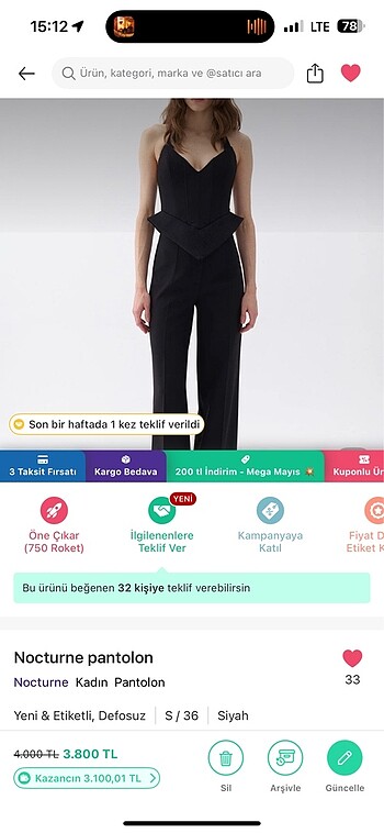 Nocturne Pantolon