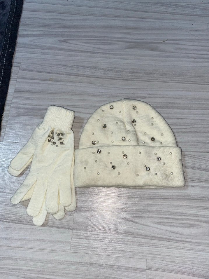 Taşlı bere eldiven set - Görsel 3