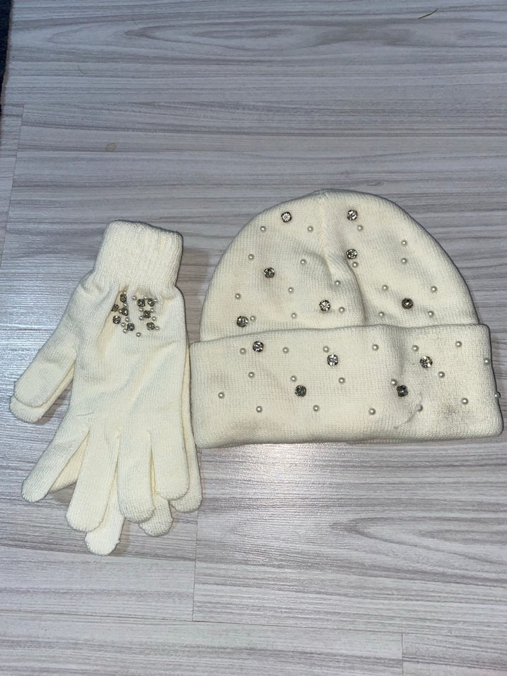 Taşlı bere eldiven set - Görsel 4