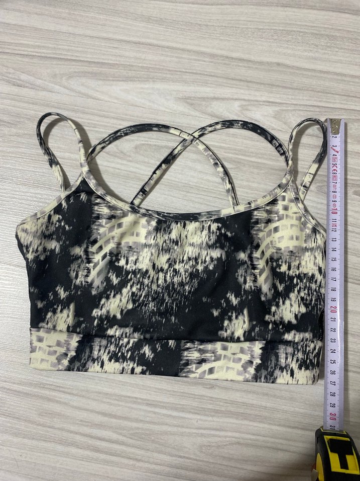 Desenli Gri Spor Sütyeni - Görsel 4