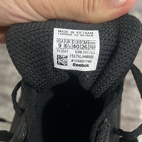 40 Beden siyah Renk Reebok kadın spor ayakkabı