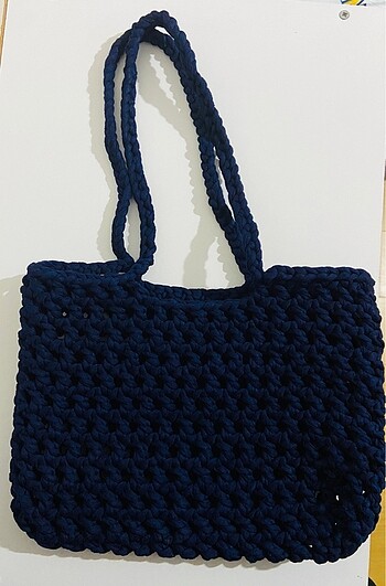 Penye ipten file kol çantası - Görsel 2