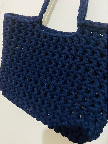 Penye ipten file kol çantası - Görsel 3