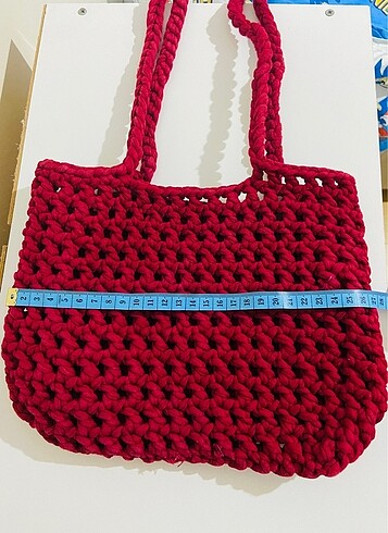 Penye ipten file kol çantası - Görsel 3