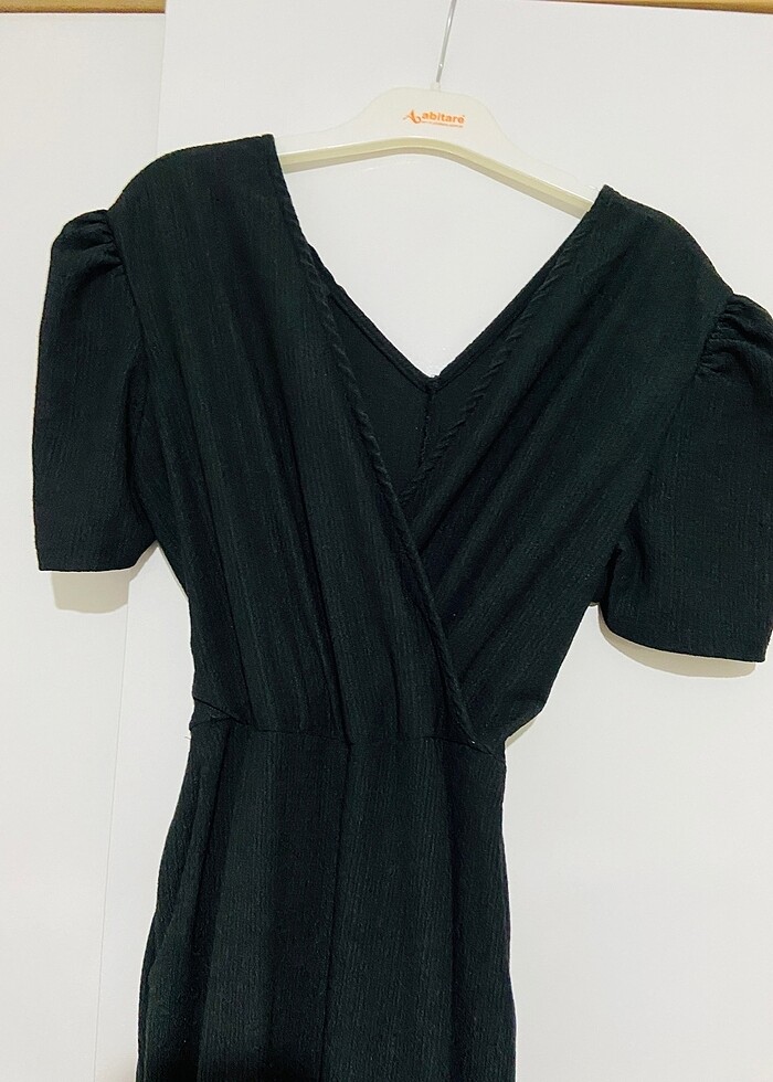 Siyah tulum likralı kumaş - Görsel 2