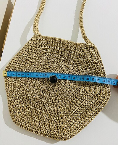 Makrome ipinden kol çantası - Görsel 4