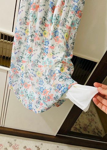 Çiçek Desenli Bohem Uzun Elbise - Görsel 5