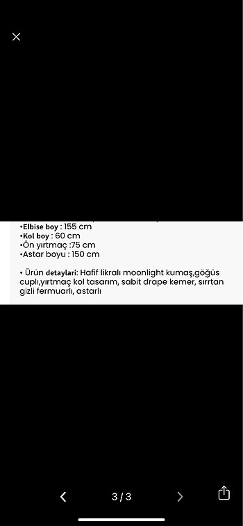 36 Beden Uzun elbise