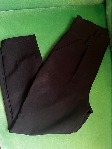 Siyah kumaş pantolon yüksek bel - Görsel 2