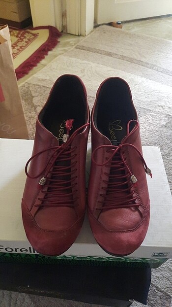38 Beden bordo Renk Ayakkabı