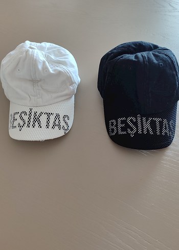 Beşiktaş Yazılı Beyaz Çocuk Şapka Orjinal