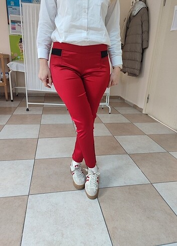 Societa saten, fermuar detaylı şık pantolon