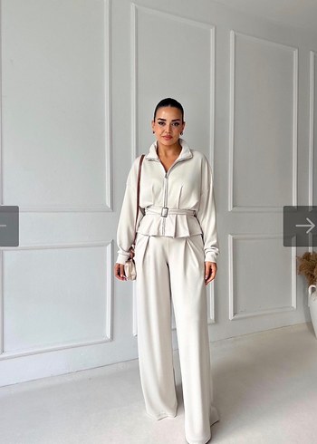 Bej Kemerli oyşho  Kadın Eşofman Takımı - Görsel 4