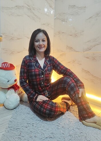 Diğer DOKUMA PAMUK PİJAMA TAKIMI
