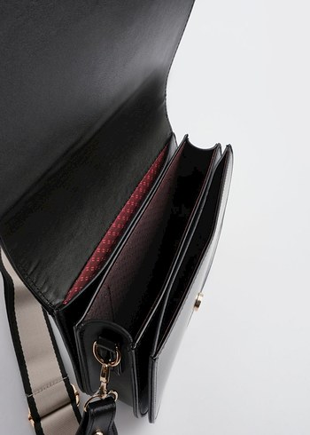 Kemer Detaylı Siyah Kadın Çanta - Görsel 5