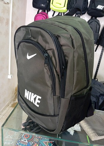 Gri Nike Fermuarlı Erkek Sırt Çantası - Görsel 3