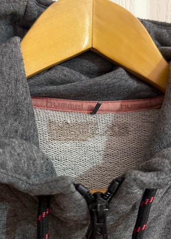 Hummel Hummel Gri Kapüşonlu Fermuarlı Kadın Sweatshirt