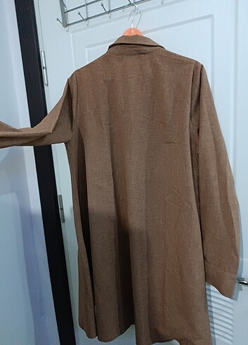 Diğer Tarçın eskitme tunik gömlek