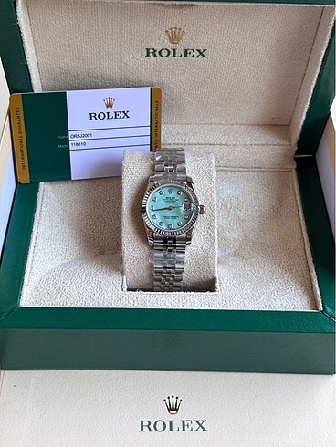Beden turkuaz Renk ROLEX KADIN SIFIR JELATİNLİ OTOMATİK