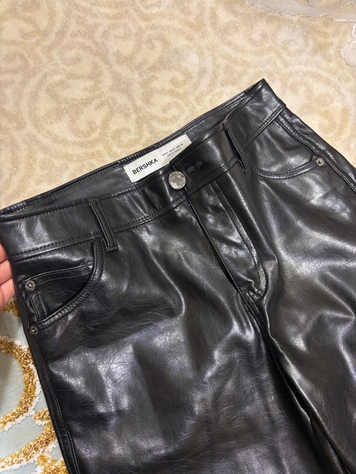 Kadın deri pantolon - Görsel 5