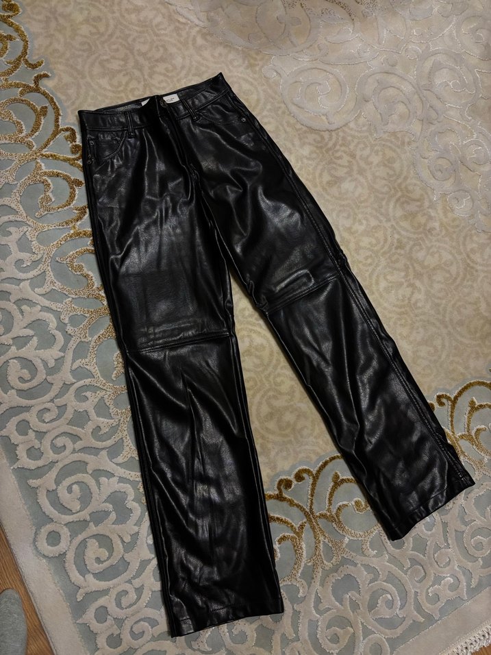 Kadın deri pantolon - Görsel 2