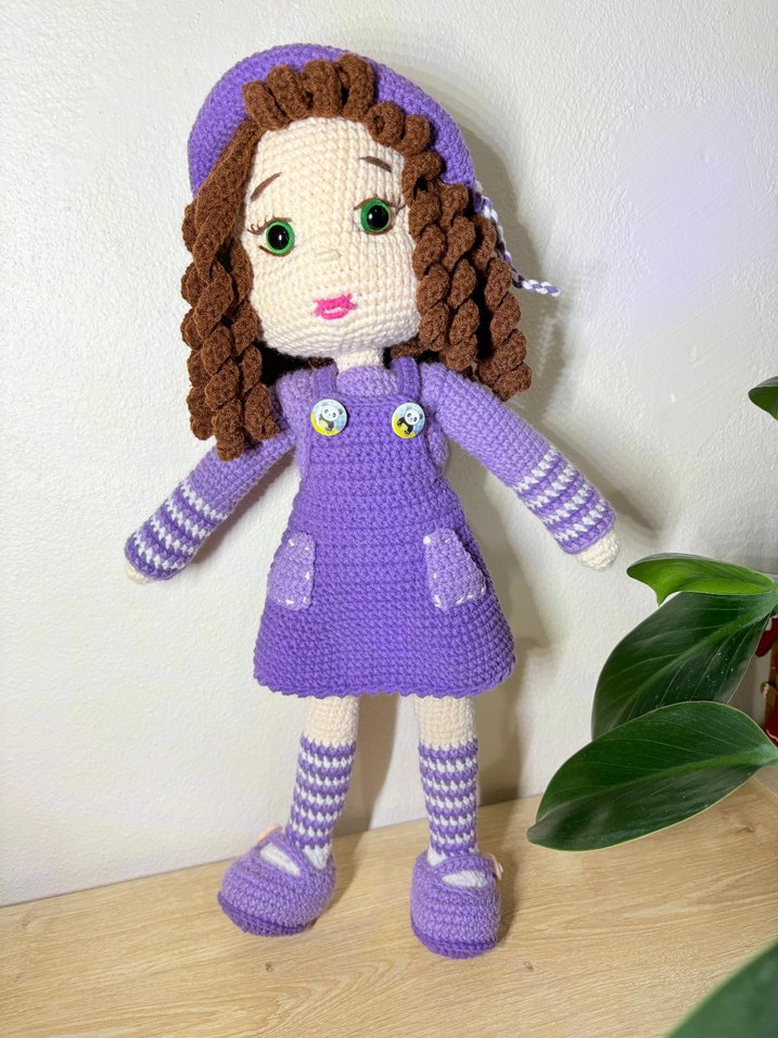 amigurumi kız bebek - Görsel 5