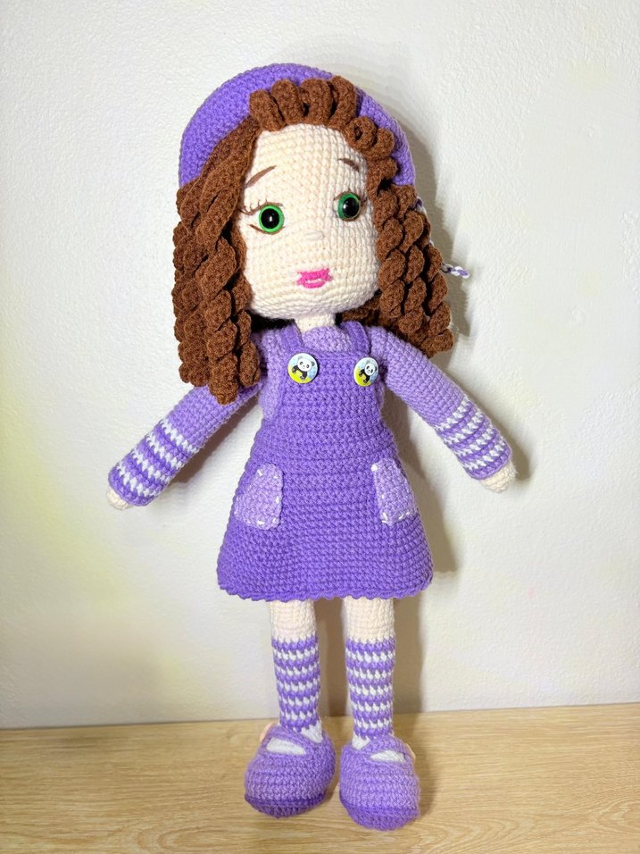 amigurumi kız bebek - Görsel 4