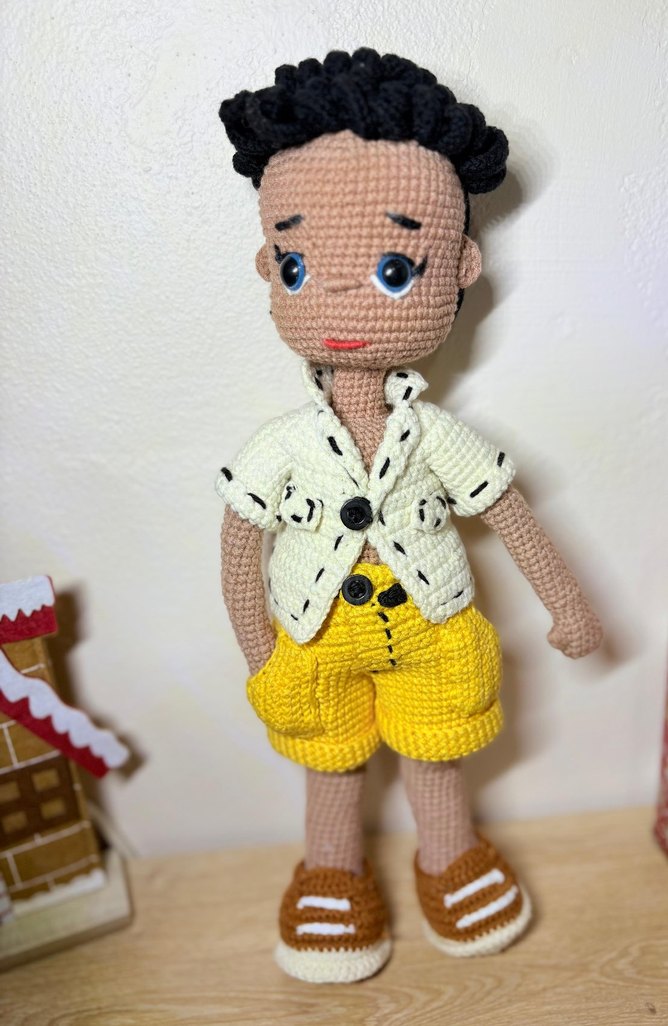 Sarı Şortlu erkek bebek - Görsel 3