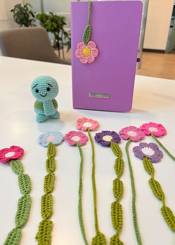 el örgüsü kitap ayracı - Görsel 4