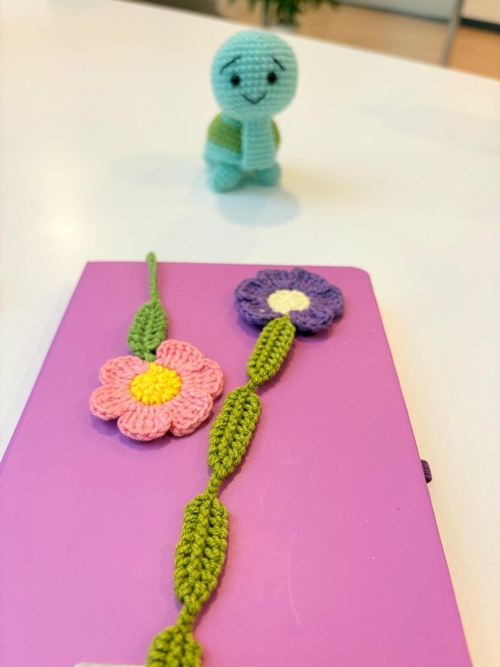 el örgüsü kitap ayracı - Görsel 2