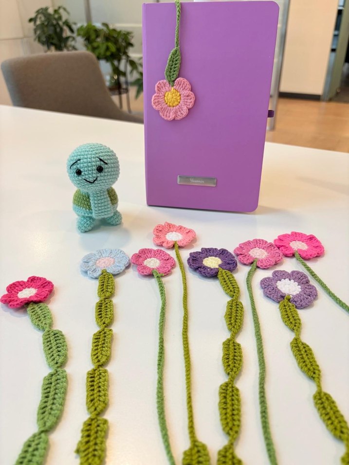 el örgüsü kitap ayracı - Görsel 4