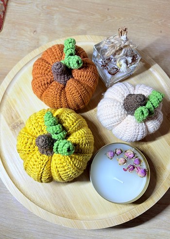 Renkli Örgü Kabak Dekorları - Görsel 2