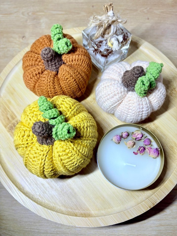 Renkli Örgü Kabak Dekorları - Görsel 3