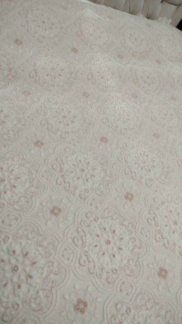 Beyaz Klasik Desensiz Halı - Görsel 2