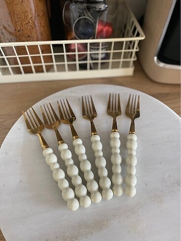 Diğer İncili Gold Tatlı Çatalı 6lı