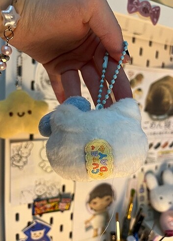 Hello Kitty Hello kitty mavi mini pelus anahtarlik