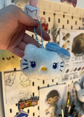 Hello kitty mavi mini pelus anahtarlik