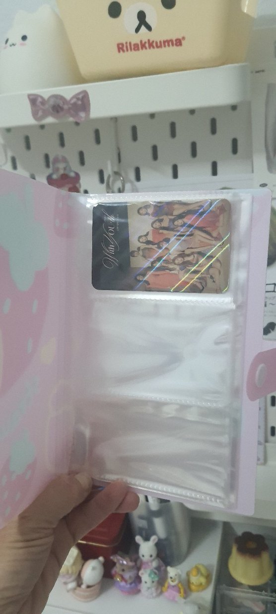 Pembe Pastel Çilek Desenli Binder - Görsel 2