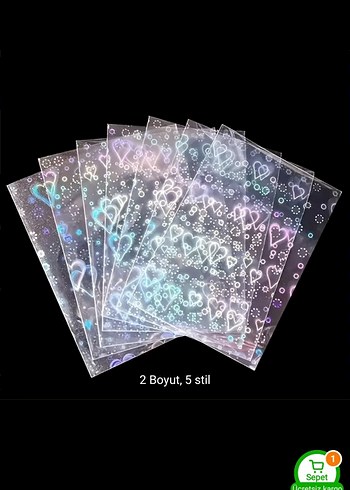 Photocard Hologramli sleeve 20 adet