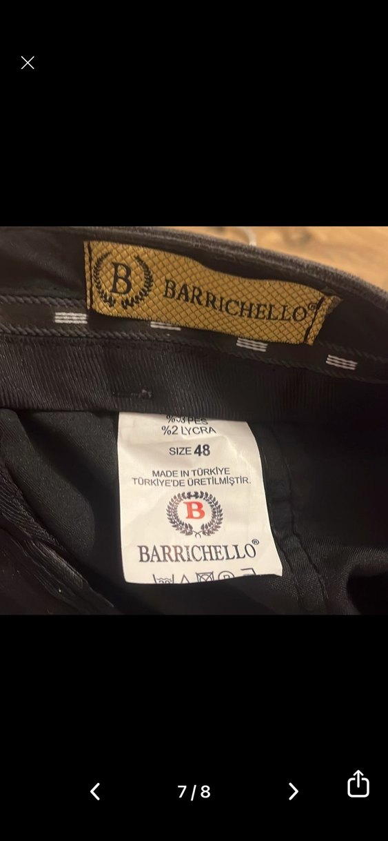 Koyu gri fitilli kadife Erkek Pantolon - Görsel 5