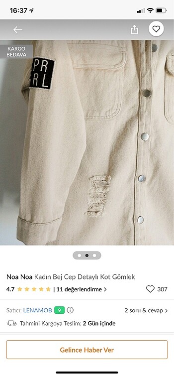 38 Beden Oversize ceket