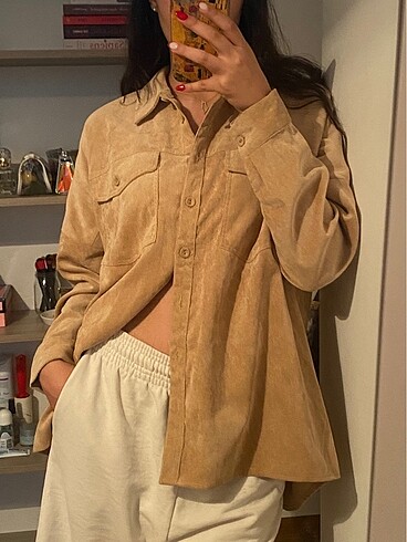 Stradivarius Camel Overshirt