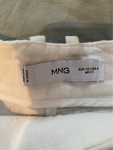 Mango Mango Linen/keten pantolon