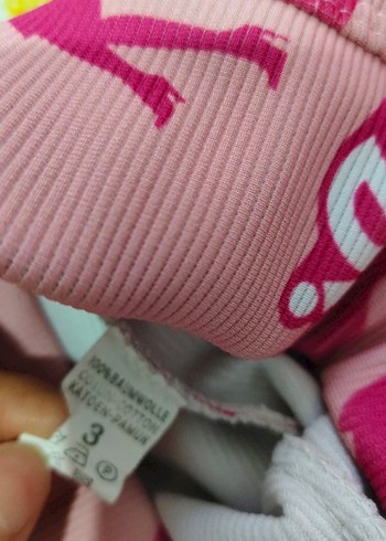 Barbie Baskılı Renkli Kız Tayt - Görsel 5