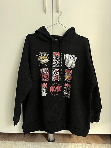 Acdc baskılı sweat