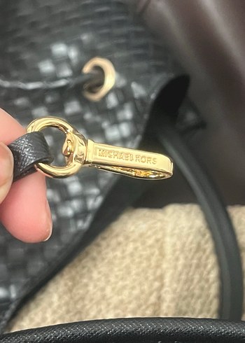 Orijinal Michael Kors Siyah Deri Kadın Çanta - Görsel 13