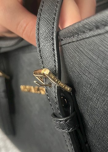 Orijinal Michael Kors Siyah Deri Kadın Çanta - Görsel 5