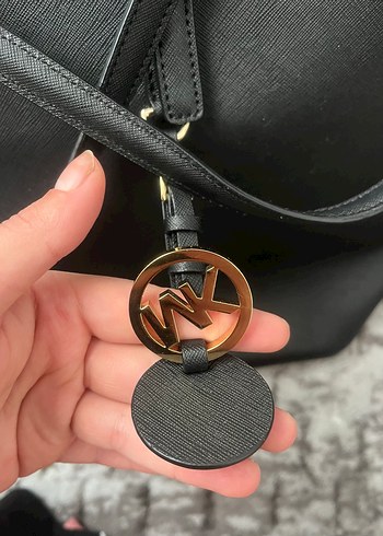 Orijinal Michael Kors Siyah Deri Kadın Çanta - Görsel 4
